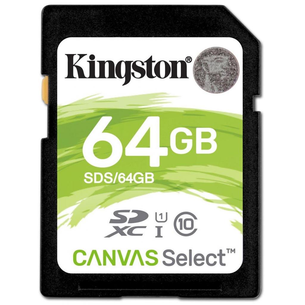 Карта пам'яті Kingston 64GB SDXC class 10 UHS-I U1 Canvas Select (SDS/64GB) - зображення 1