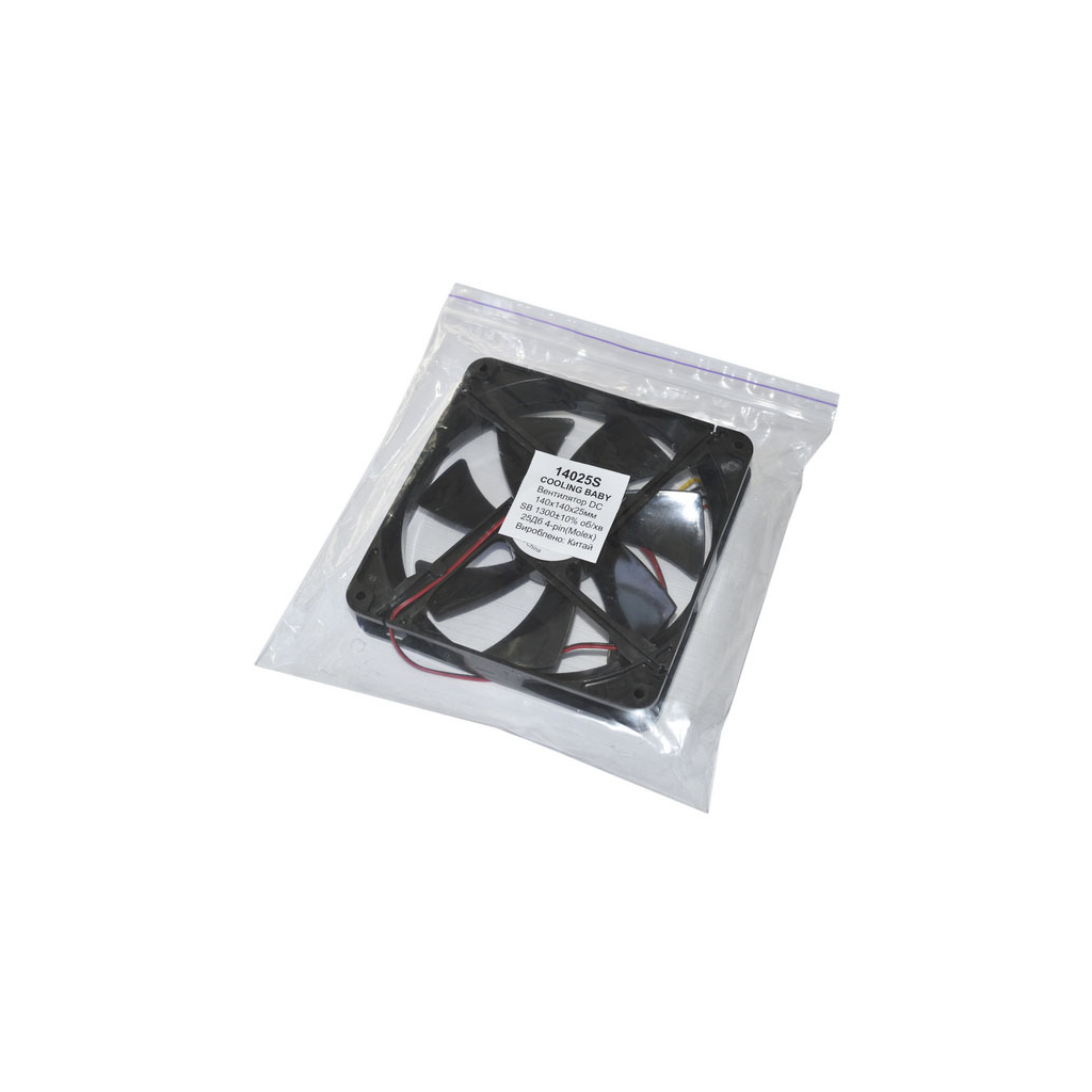 Кулер до корпусу Cooling Baby 14025S Black - зображення 2