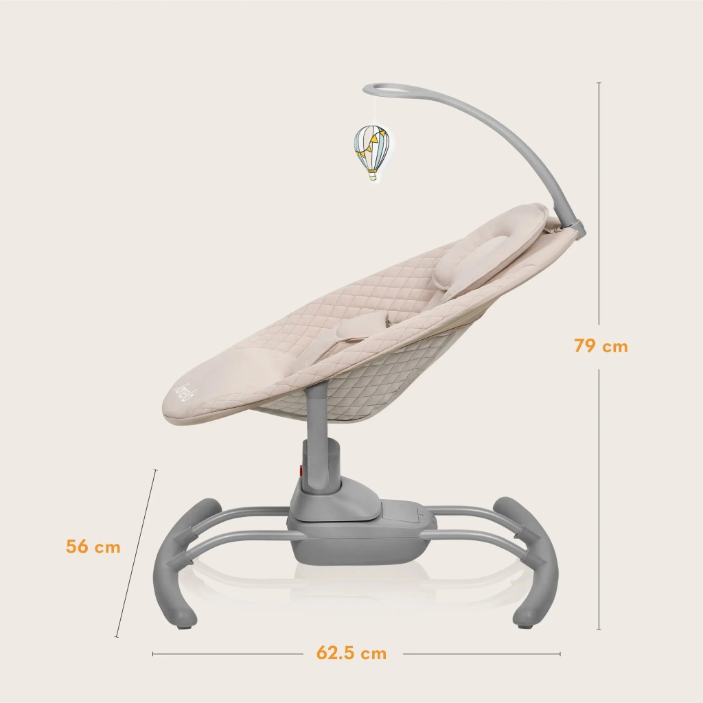 Крісло-гойдалка Lionelo Rio Beige latte (LO-RIO BEIGE LATTE) - зображення 11
