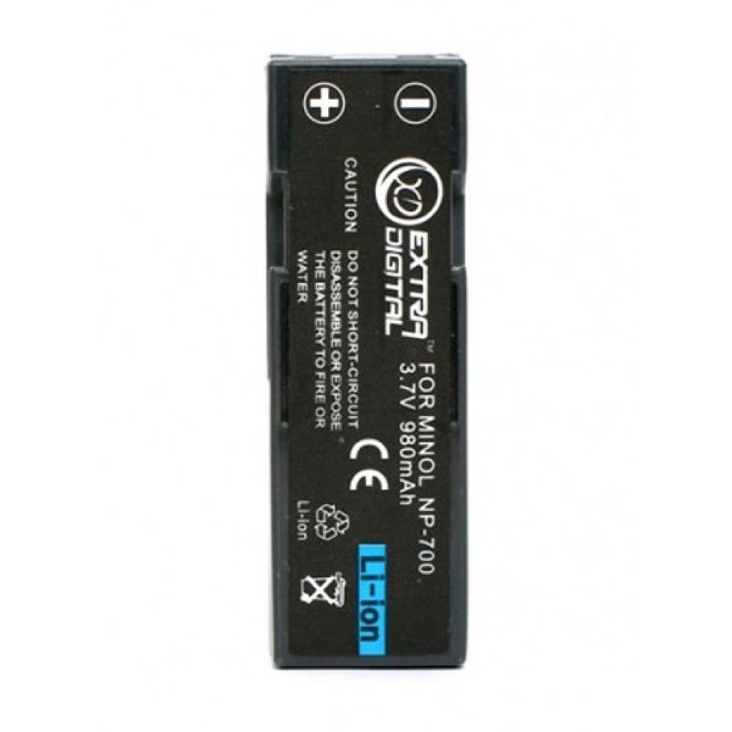 Акумулятор до фото/відео Extradigital Minolta NP-700, SLB-0637, DB-L30, D-LI72 (DV00DV1055) - зображення 1