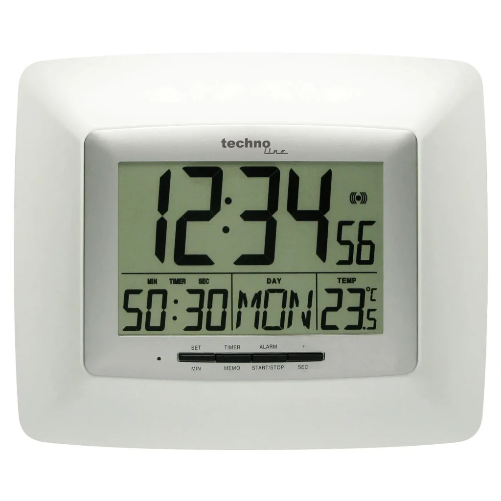 Настінний годинник Technoline WS8100 White/Silver (DAS301806) - зображення 1