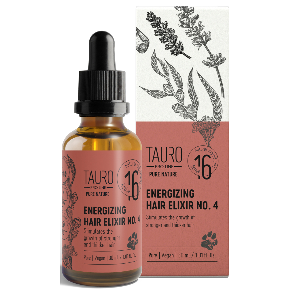 Ефірне масло для тварин Tauro Pro Line Energizing Hair Elixir № 4 для стимуляції росту шерсті 30 мл (TPL47411) - зображення 2
