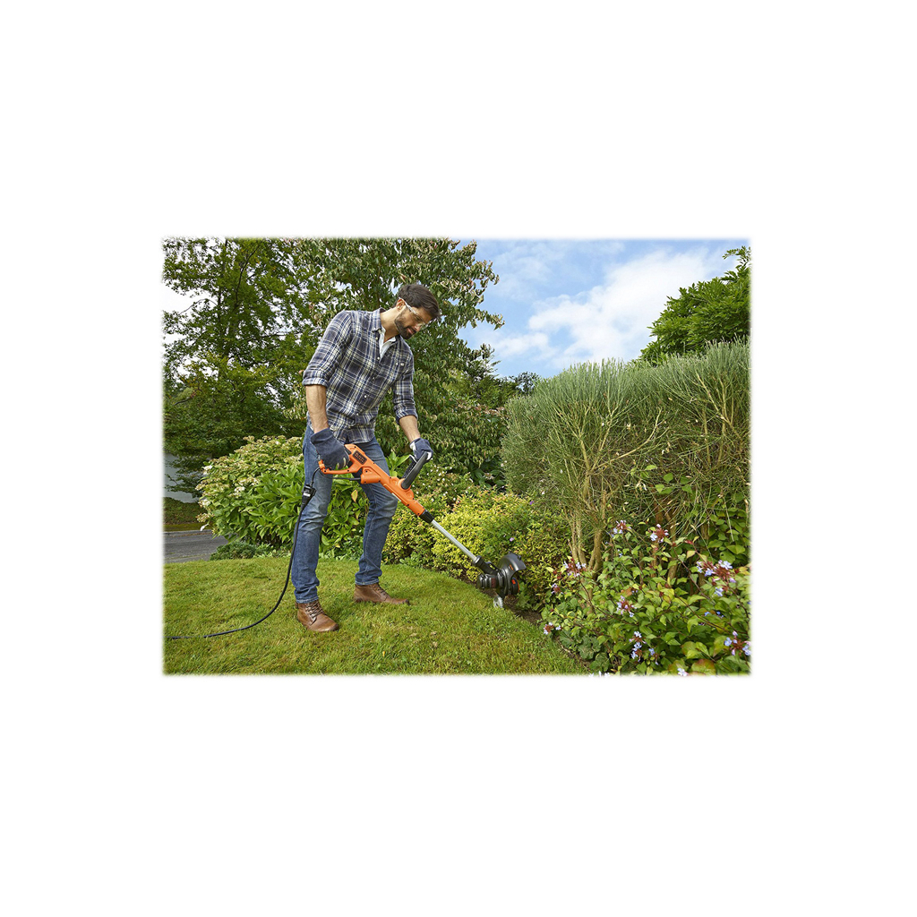 Тример садовий Black&Decker 0.55 кВт, ширина косіння 30 см, 7500 об/хв, вага 2.6 кг (BESTE630) - зображення 4