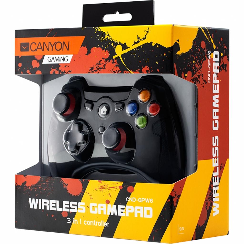 Геймпад Canyon CND-GPW6 Wireless PC/PS3/AndroidBlack (CND-GPW6) - зображення 4