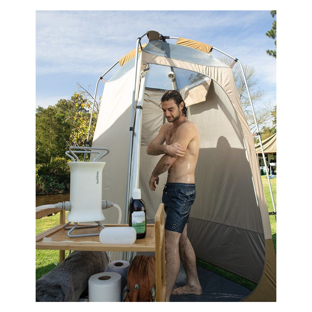 Намет Naturehike NH21ZP005 (душ/туалет) Коричневий (6927595779088) - зображення 5