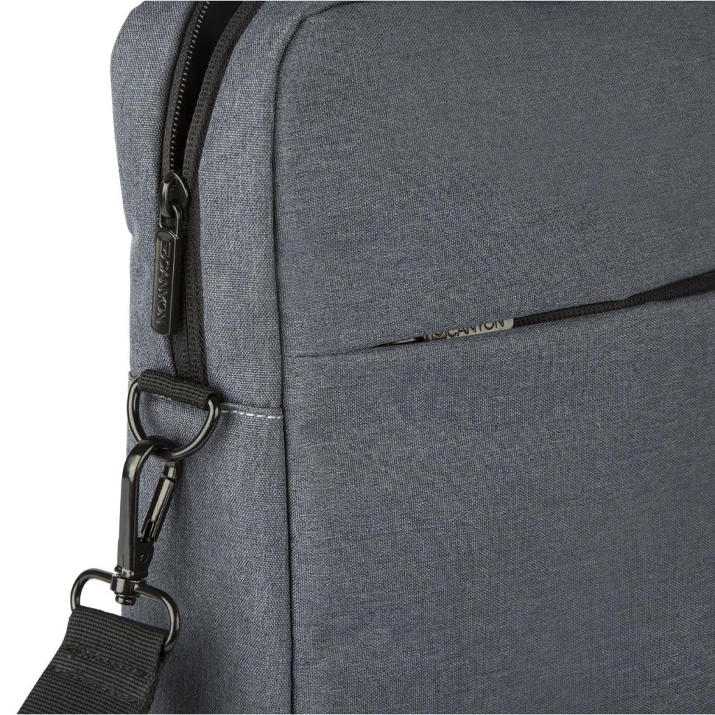 Сумка для ноутбука Canyon 16" B-4 Elegant Gray laptop bag (CNE-CB5G4) - зображення 4