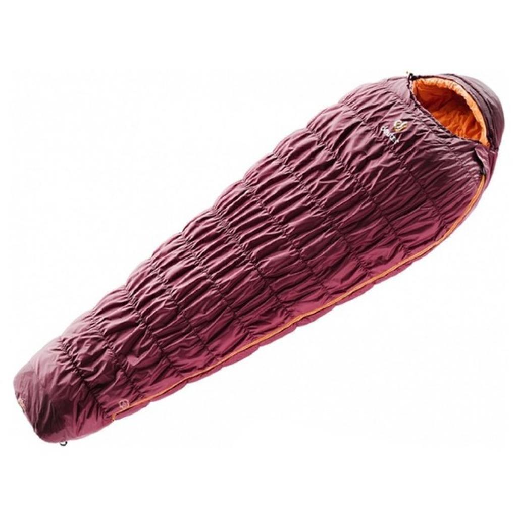 Спальний мішок Deuter Exosphere -6 SL Left Maron-Mango (3700519 5905 1) - зображення 1