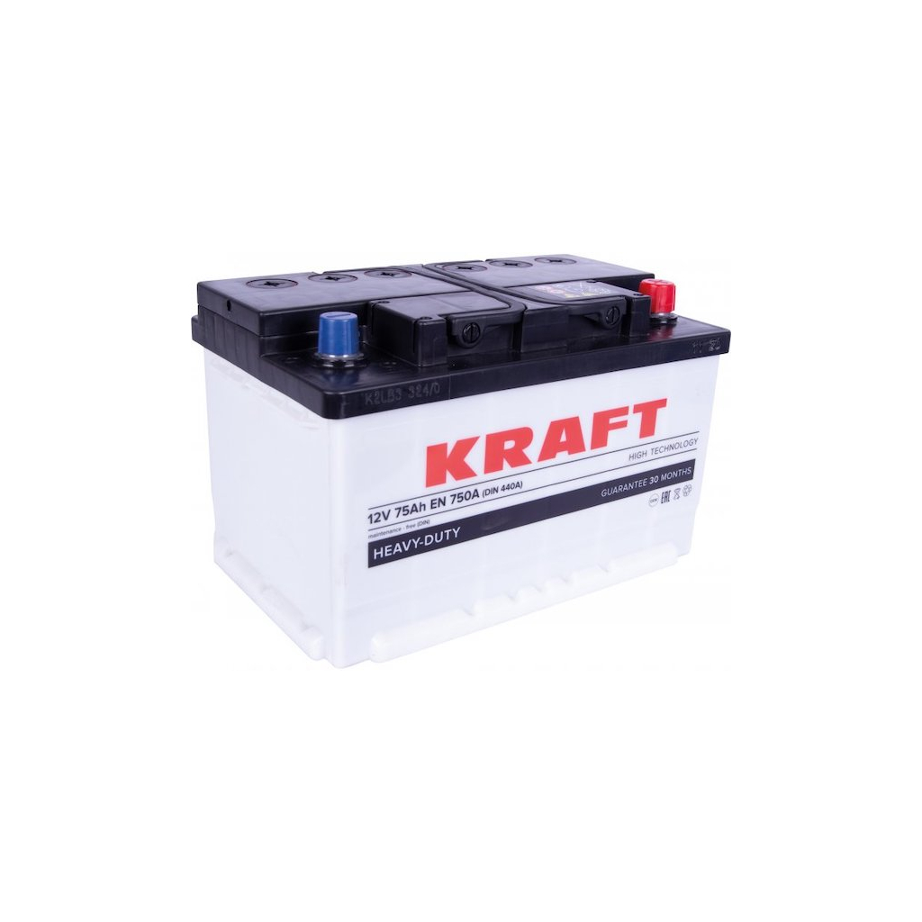 Акумулятор автомобільний KRAFT 75Ah (76323) - зображення 1