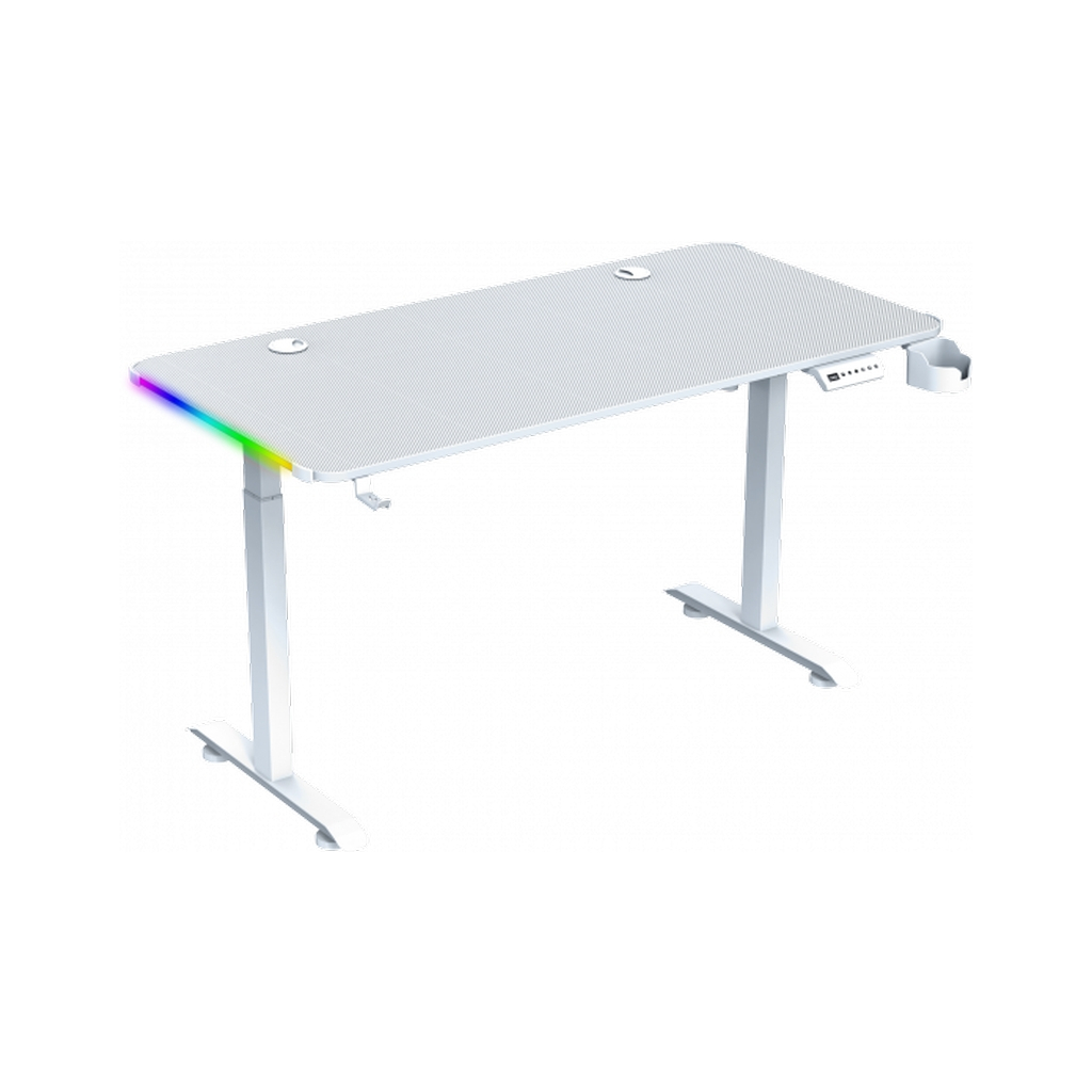 Комп'ютерний стіл GT Racer T-1231 White (T-1231 (120x60x73-117) White) - изображение 1