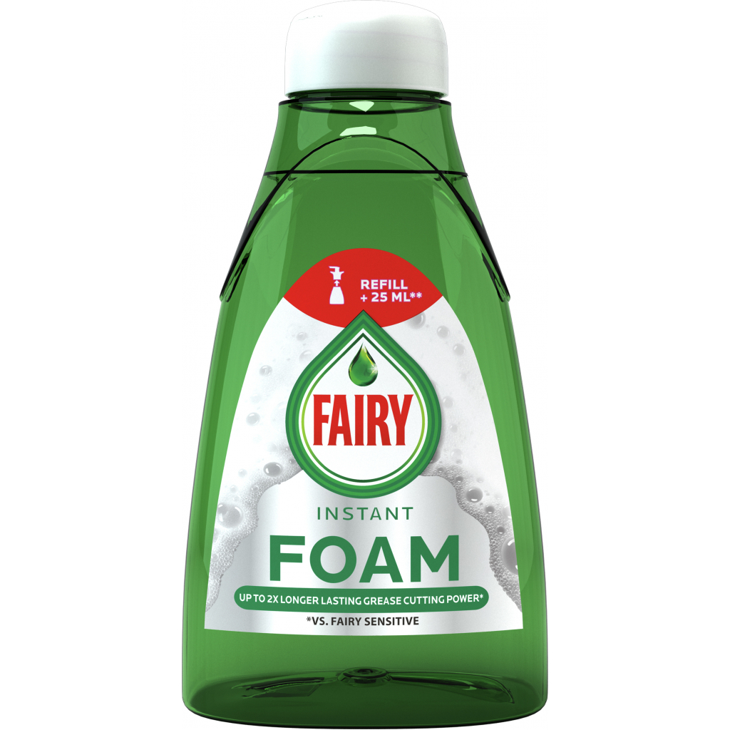 Засіб для ручного миття посуду Fairy Активна піна змінний блок 375 мл (8006540089606) - зображення 1