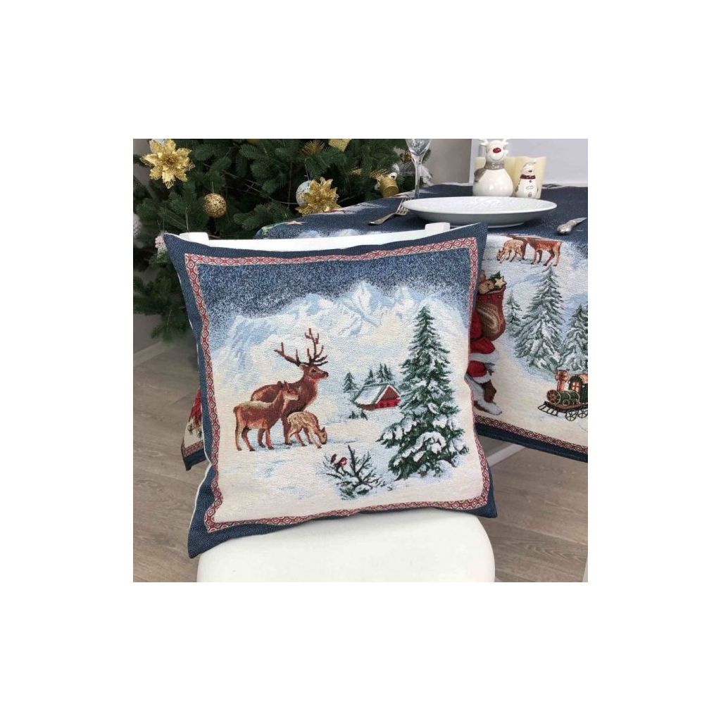 Наволочка Прованс Blue Sky Олені 45х45 см (4823093435919) - зображення 3