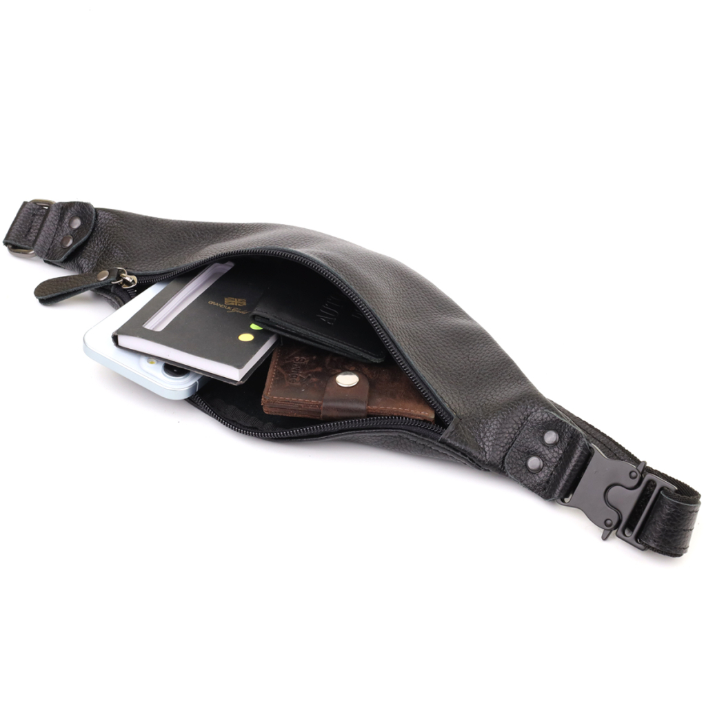 Сумка Shvigel Шкіряна Чорна (23136) - зображення 7