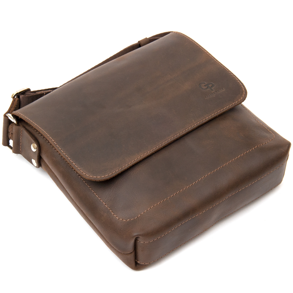 Сумка Grande Pelle Чоловіча Коричнева (11432) - зображення 5
