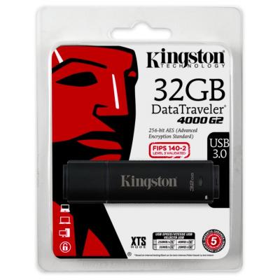 USB флеш накопичувач Kingston 32GB DataTraveler 4000 G2 Metal Black USB 3.0 (DT4000G2/32GB) - зображення 6