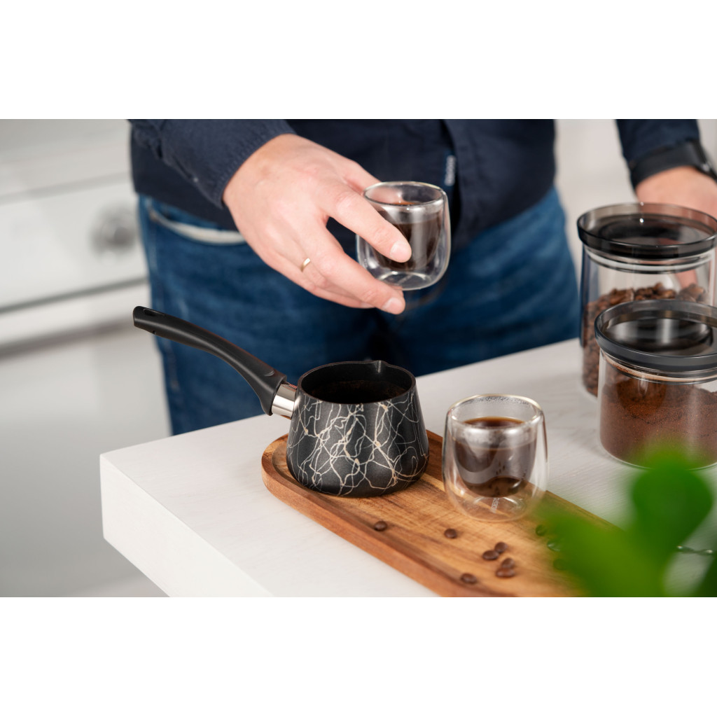 Турка Ardesto BLACK MARS граніт бакелітова ручка 0.5 (AR0850SG) - зображення 7