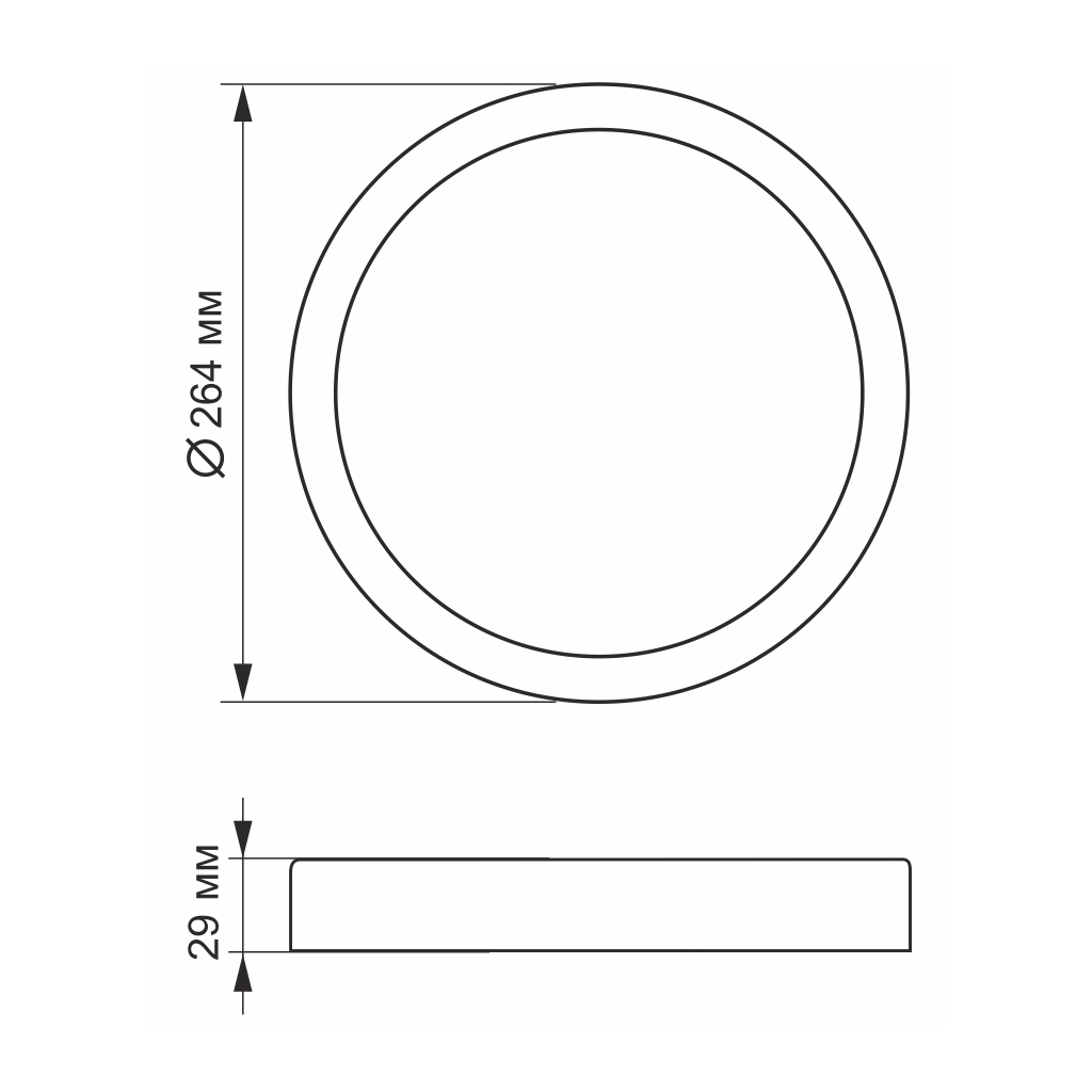 Світильник Videx LED 24W 5000K (VL-DLRS-245) - зображення 3