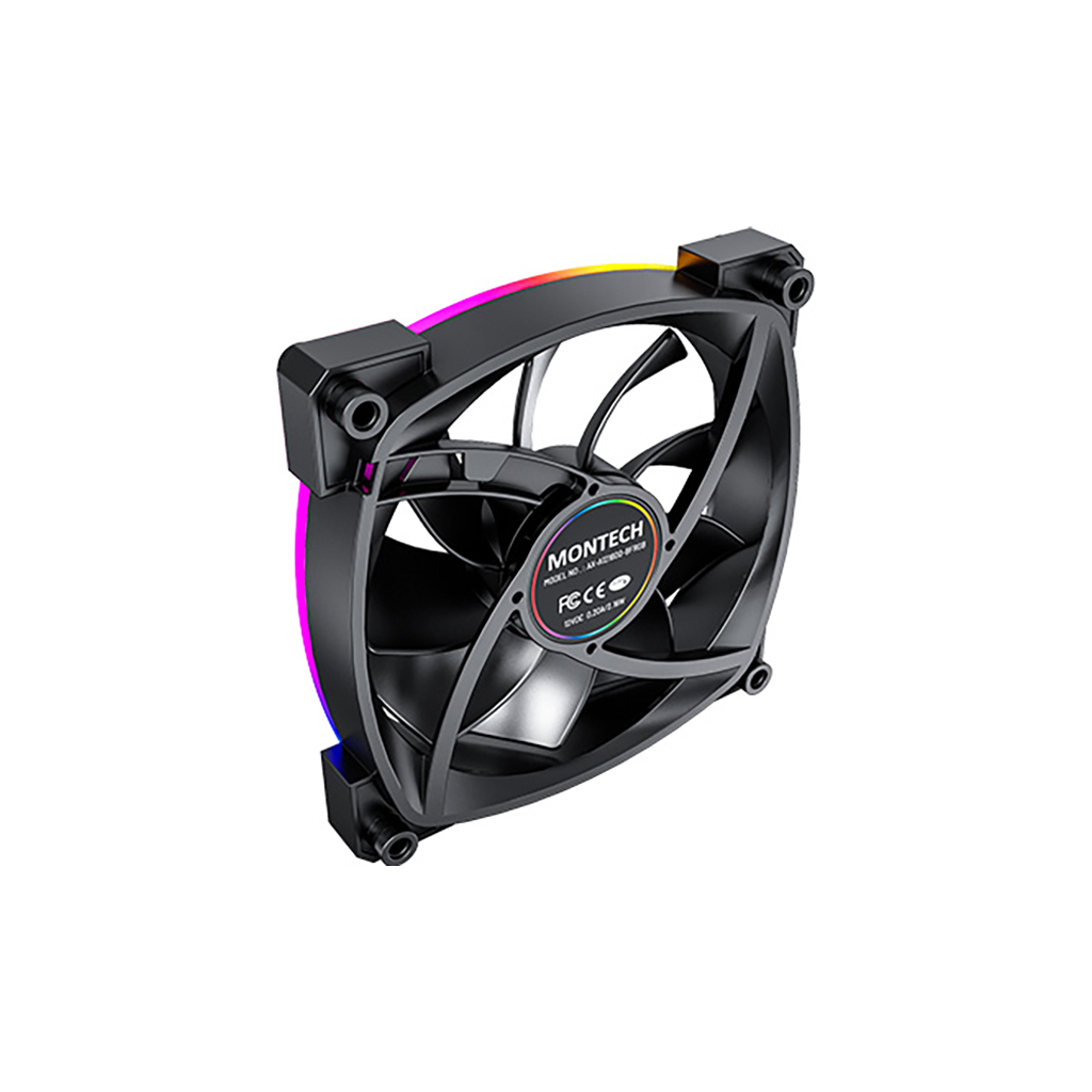 Кулер до корпусу MONTECH AX120 PWM BLACK - зображення 4