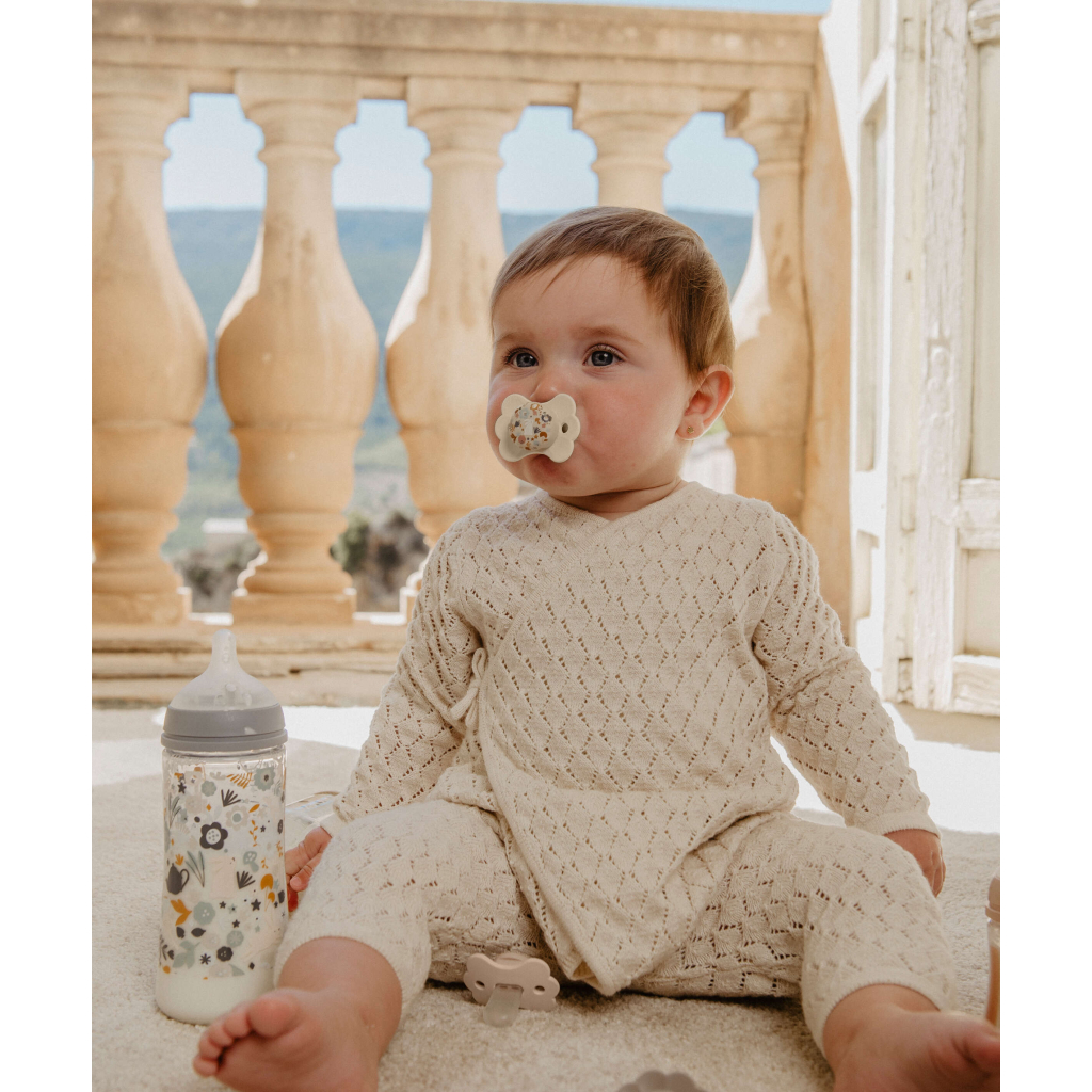 Пустушка Suavinex Wonderland у формі метелика, 6-18 міс. бежева з малюнком (308781) - зображення 4