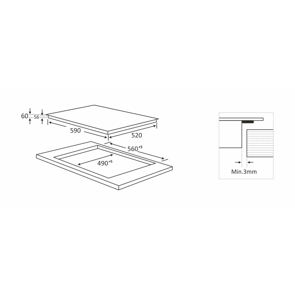Варочна поверхня Interline HIV 569 SIZ BA - зображення 9