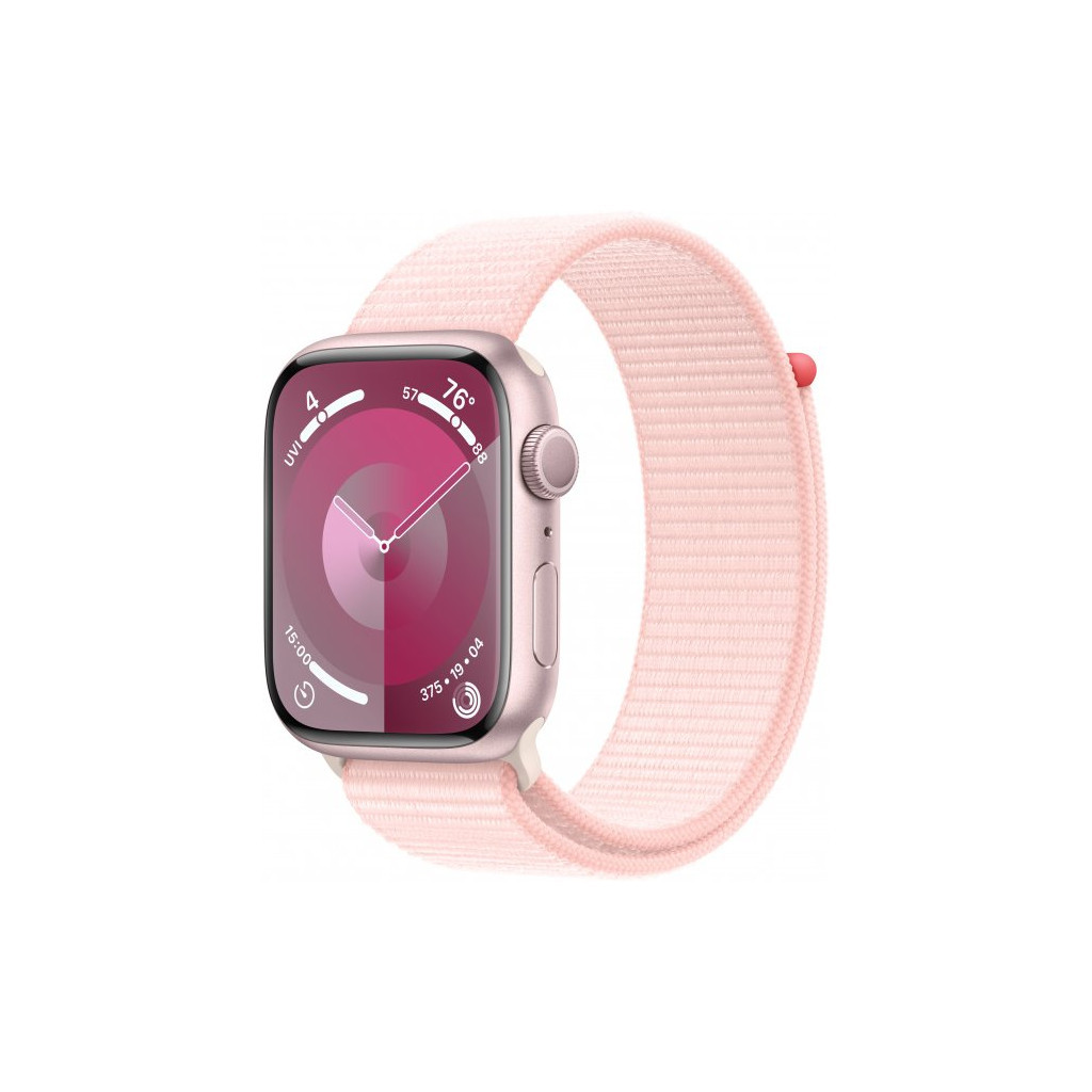 Смарт-годинник Apple Watch Series 9 GPS 45mm Pink Aluminium Case with Light Pink Sport Loop (MR9J3QP/A) - зображення 1