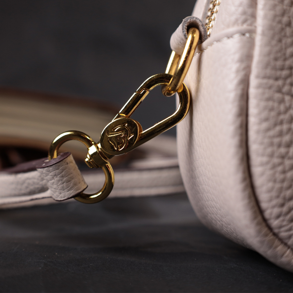 Сумка Vintage Жіноча з клапаном з натуральної шкіри Біла (22431) - зображення 11