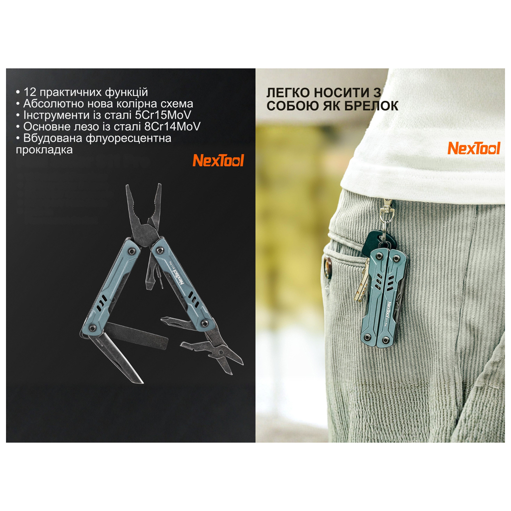 Мультитул NexTool Mini Sailor S11 Pro NE20382A (NE20382A) - зображення 6