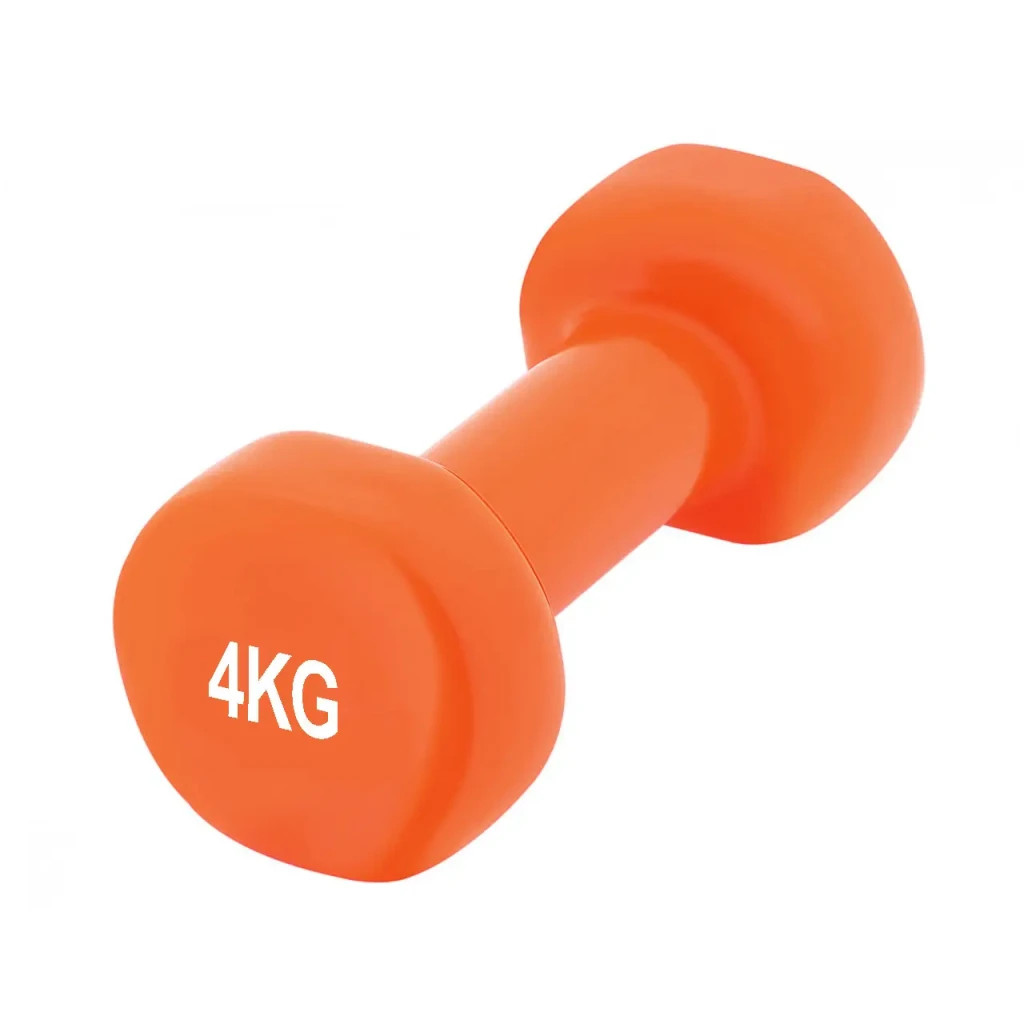 Гантель PowerPlay вінілові 4125 Achilles 2 х 4 кг Помаранчеві (PP_4125_4kg_2in) - зображення 3