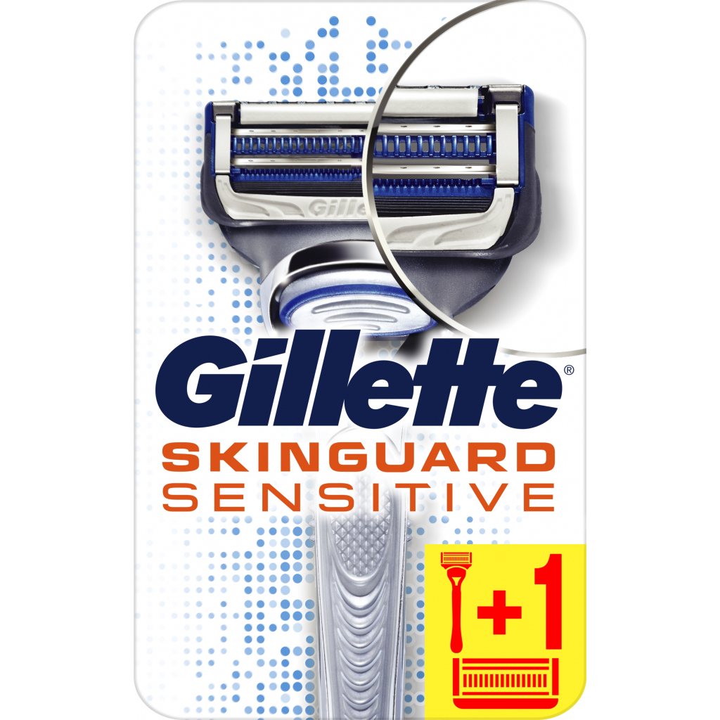 Бритва Gillette SkinGuard Sensitive з 2 змінними картриджами (7702018488148) - зображення 1