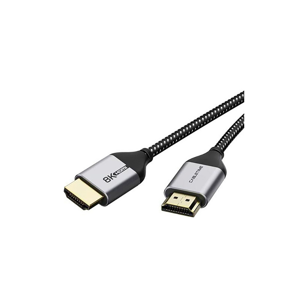 Кабель мультимедійний HDMI to HDMI 1.0m v2.1 Cabletime (CA914661) - зображення 2