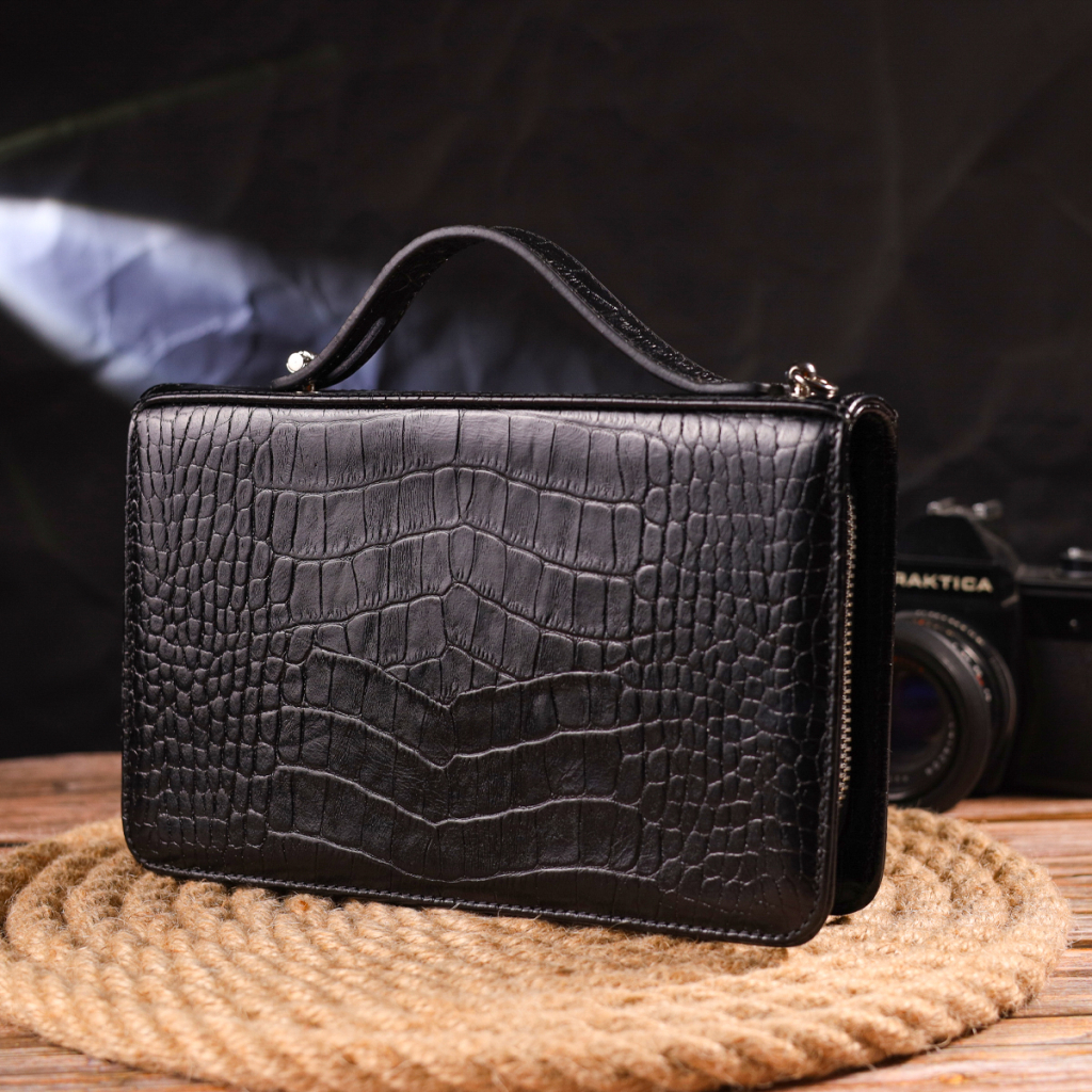 Сумка Canpellini З натуральної шкіри Чорна (21570) - зображення 11