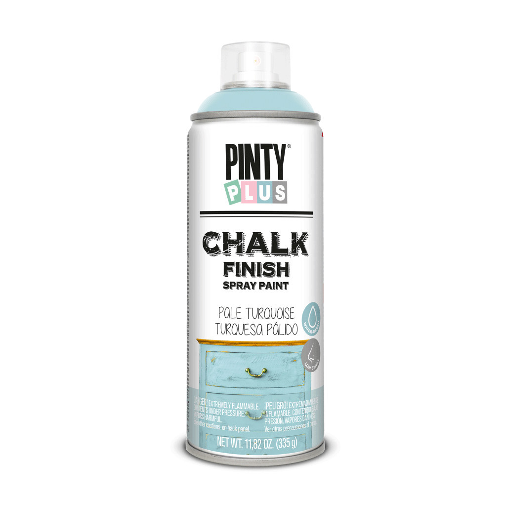 Фарба-аерозоль Pintyplus на водній основі Chalk-finish, Бірюза світла, 400 мл (8429576231403) - зображення 1