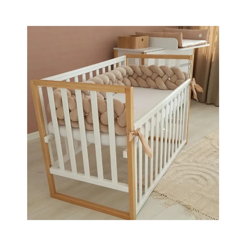 Ліжечко Angelo Люкс-12 біло-буковий (12017) - зображення 2