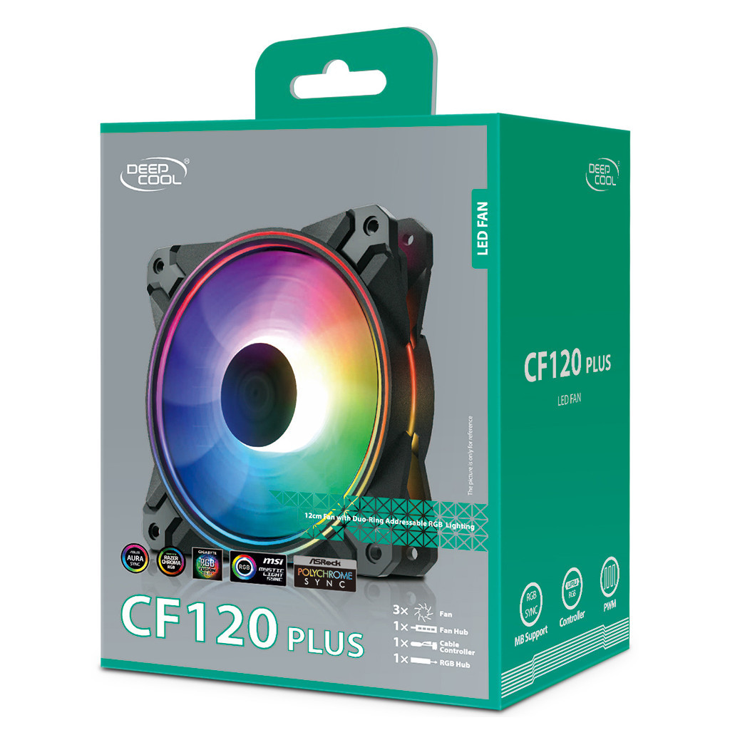 Кулер до корпусу Deepcool CF120 PLUS - зображення 10