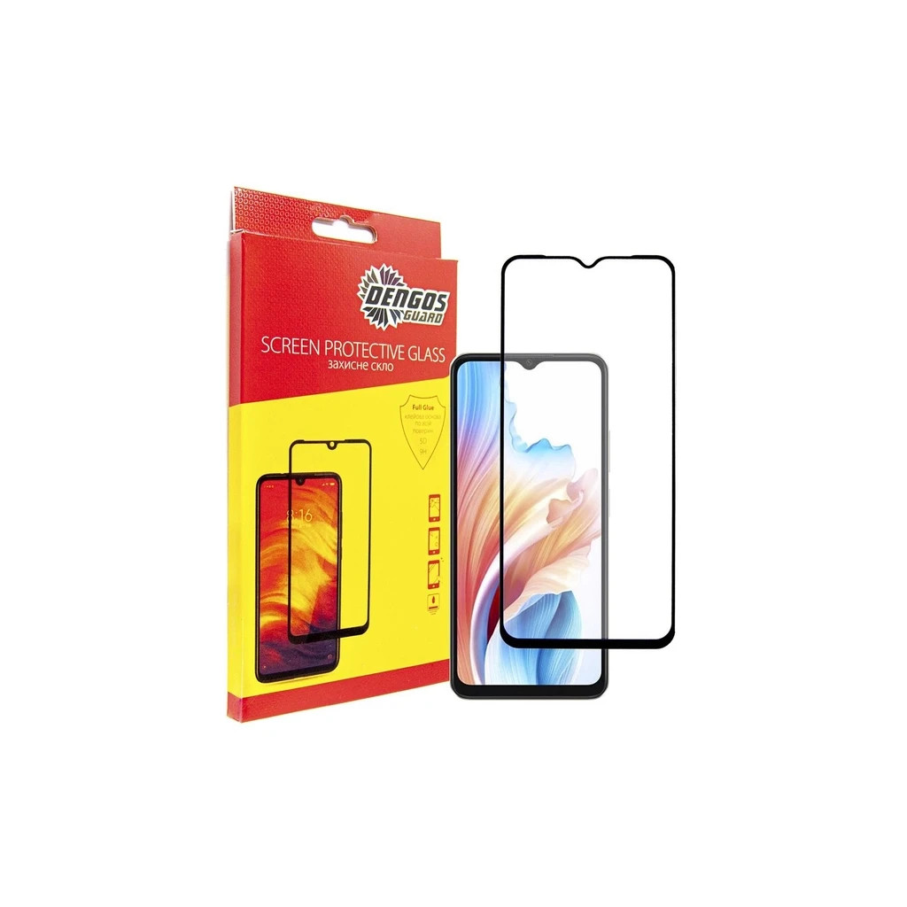 Чохол до мобільного телефона Dengos Kit for OPPO A38 case + glass (Black) (DG-KM-05) - зображення 4