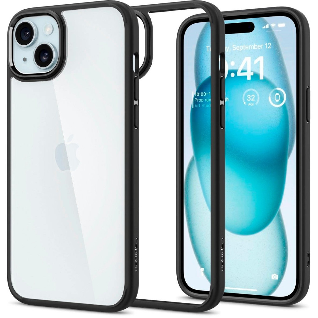 Чохол до мобільного телефона Spigen Apple iPhone 15 Ultra Hybrid Matte Black (ACS06799) - зображення 2