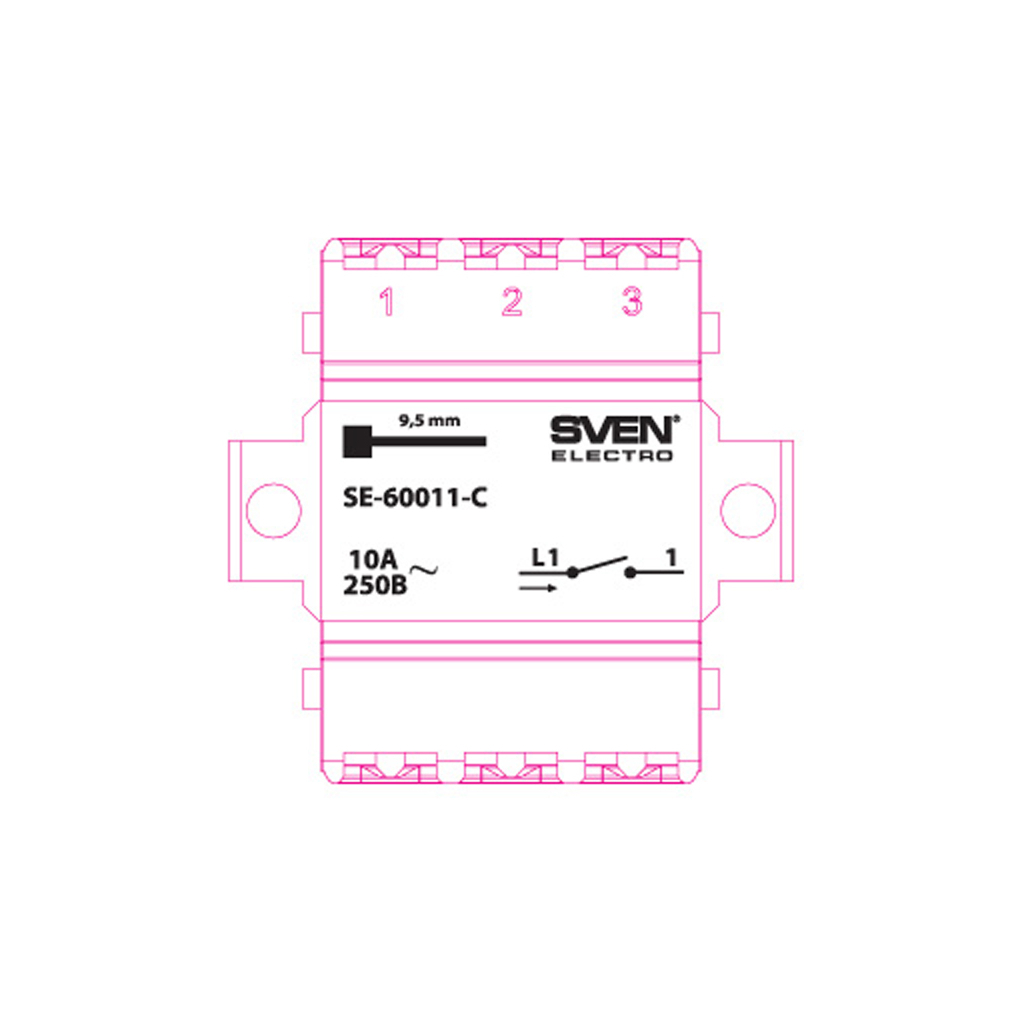 Вимикач Sven SE-60011-C cream (7100032) - зображення 3