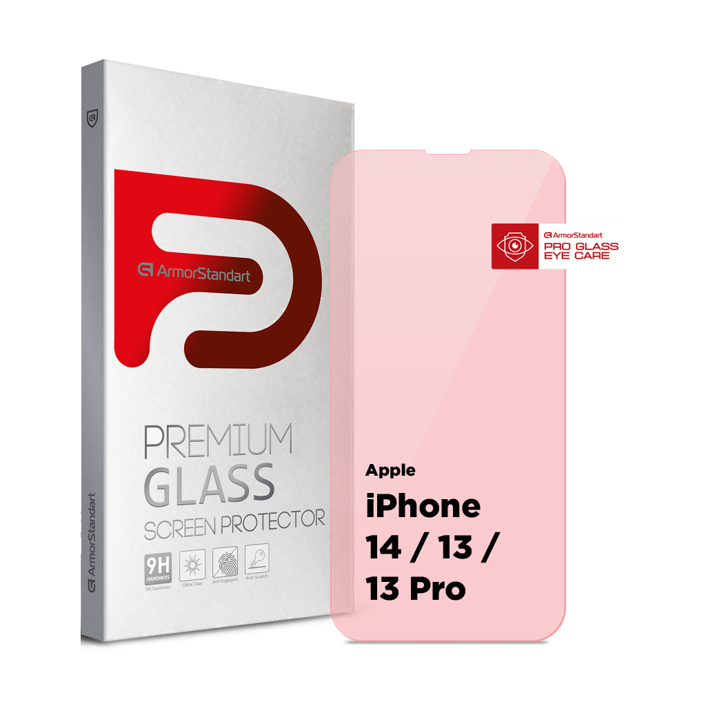 Скло захисне Armorstandart Pro Eye Care Apple iPhone 14 / 13 / 13 Pro (ARM77674) - зображення 1