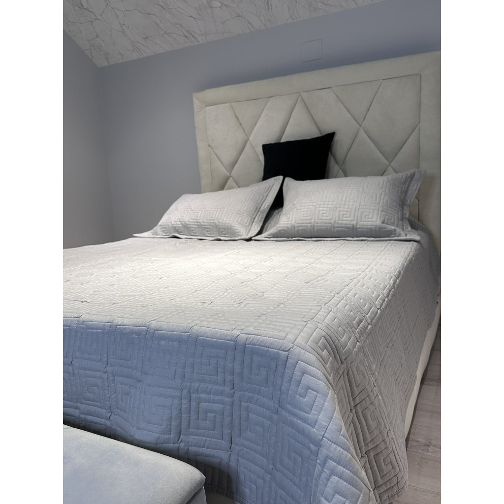 Покривало ШЕМ Версаль бузковий стьобане котон євро 220х240 (ПВерсаль_бузкове) - зображення 1