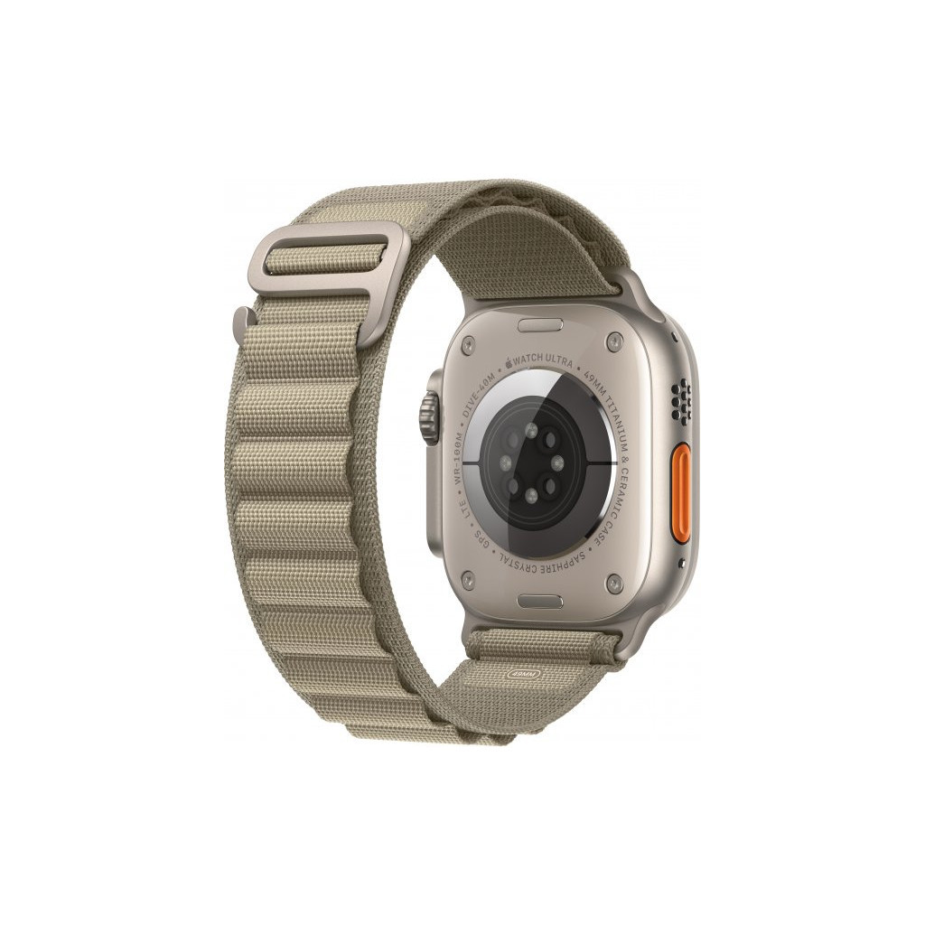 Смарт-годинник Apple Watch Ultra 2 GPS + Cellular, 49mm Titanium Case with Olive Alpine Loop - Small (MREX3UL/A) - зображення 3