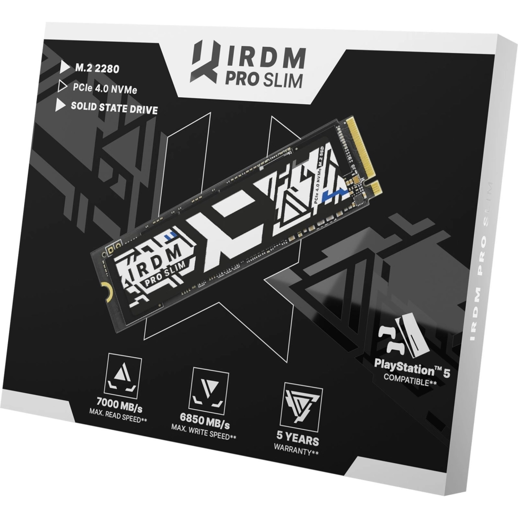 Накопичувач SSD M.2 2280 1TB IRDM PRO SLIM Goodram (IRP-SSDPR-P44S-1K0-80) - зображення 3