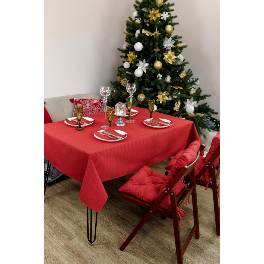 Скатертина Прованс Merry Christmas червона 220x132 см (4823093451490) - зображення 8