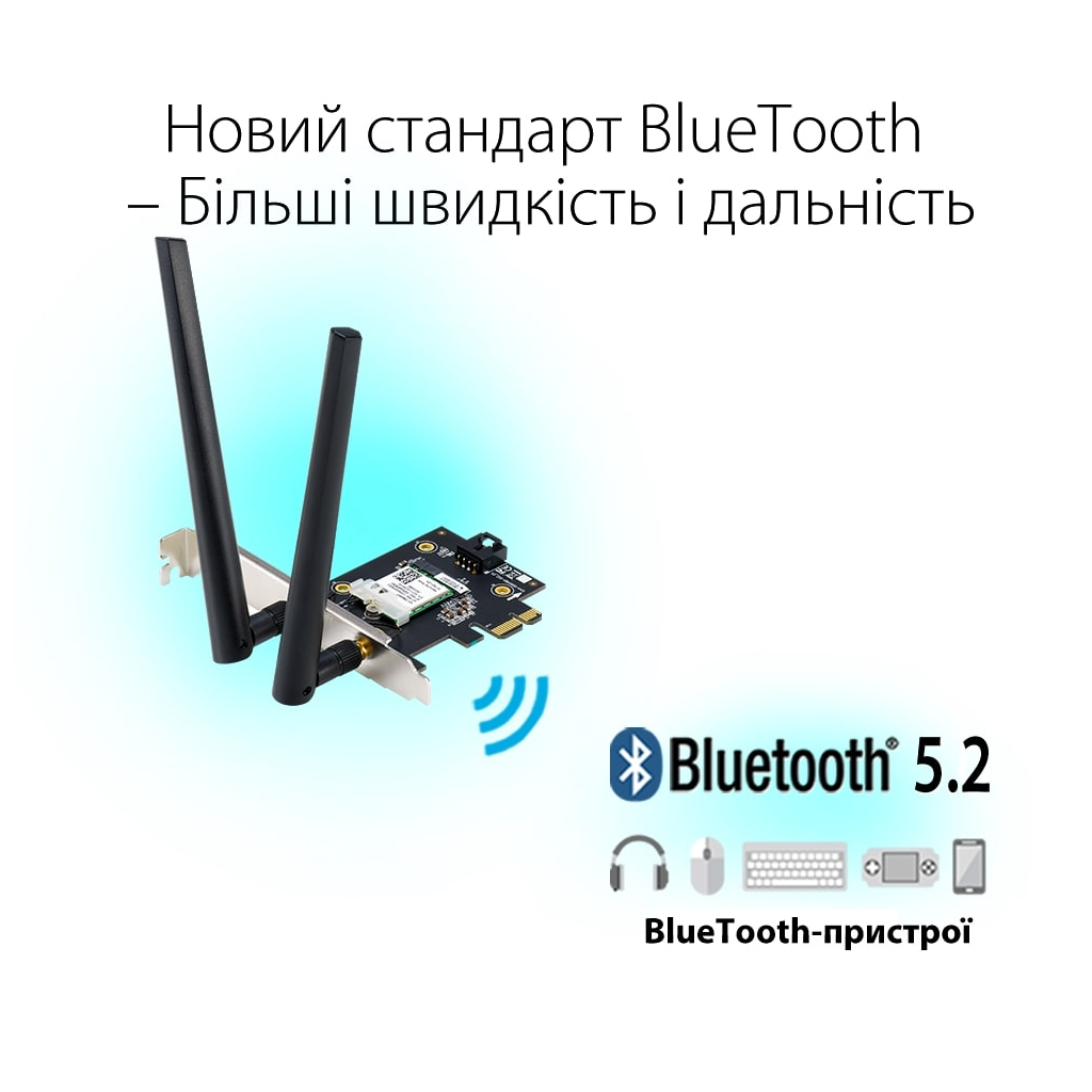 Мережева карта Wi-Fi ASUS PCE-AX1800 - зображення 7
