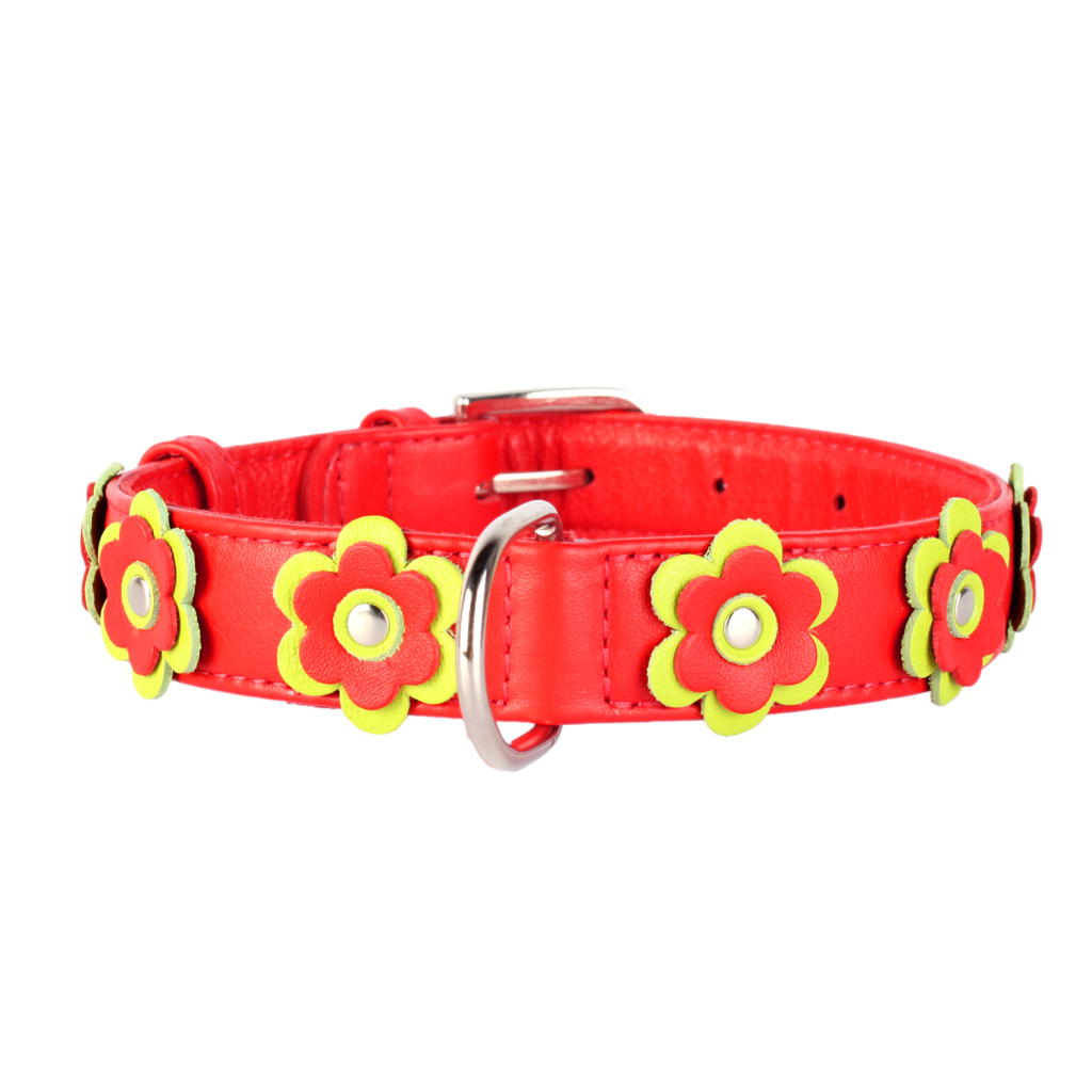 Нашийник для тварин Collar GLAMOUR з оздобленням "Аплікація" Ш 25 мм Д 38-49 см червоний (35033) - зображення 2