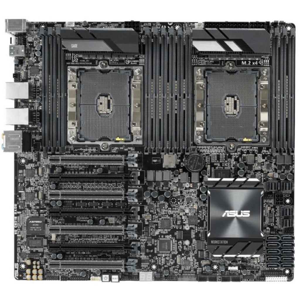 Серверна материнська плата ASUS WS C621E SAGE s3647X2 C621 12xDDR4, 2xG LAN (WS C621E SAGE) - зображення 2