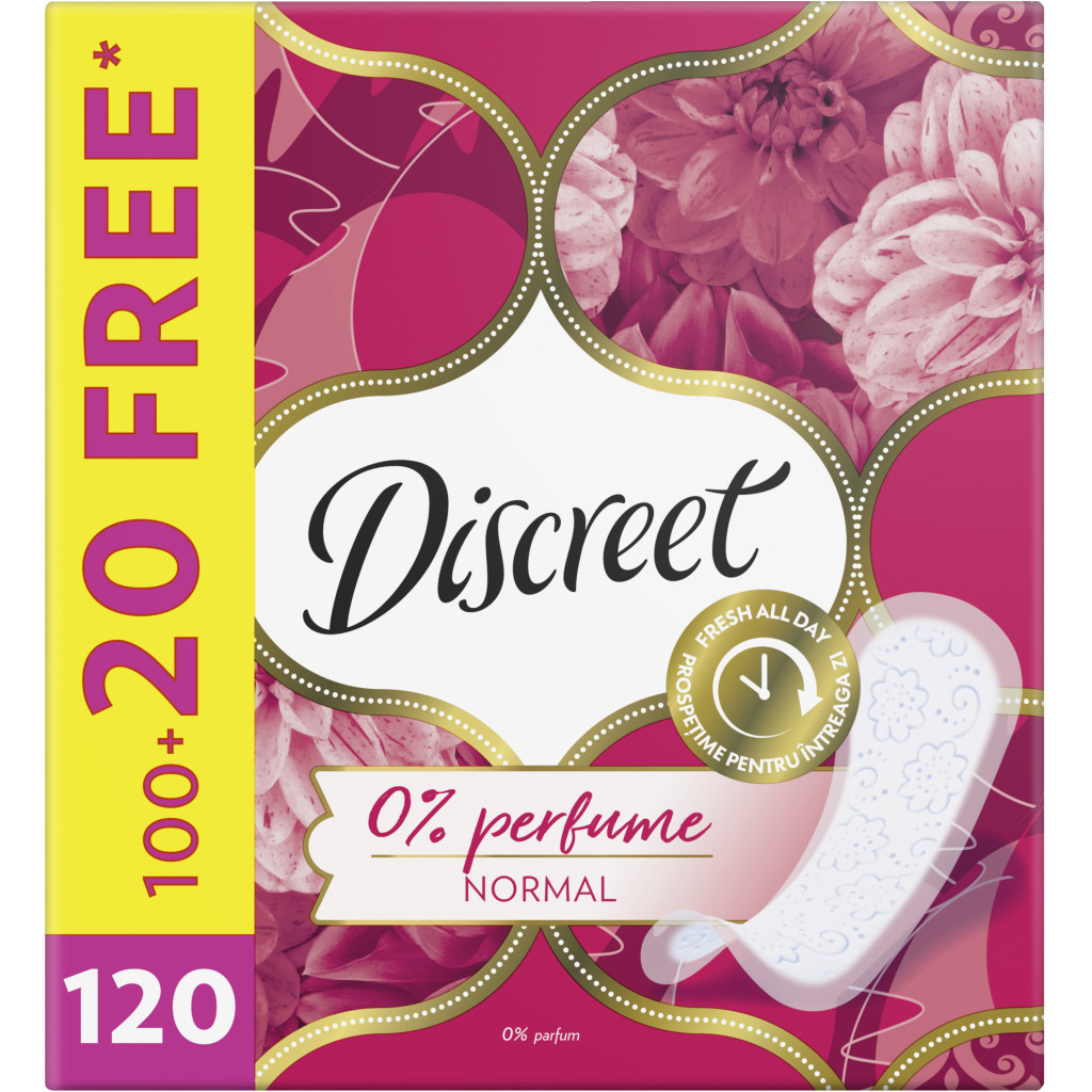 Щоденні прокладки Discreet Normal Без запаху 120 шт. (8700216234269) - изображение 2