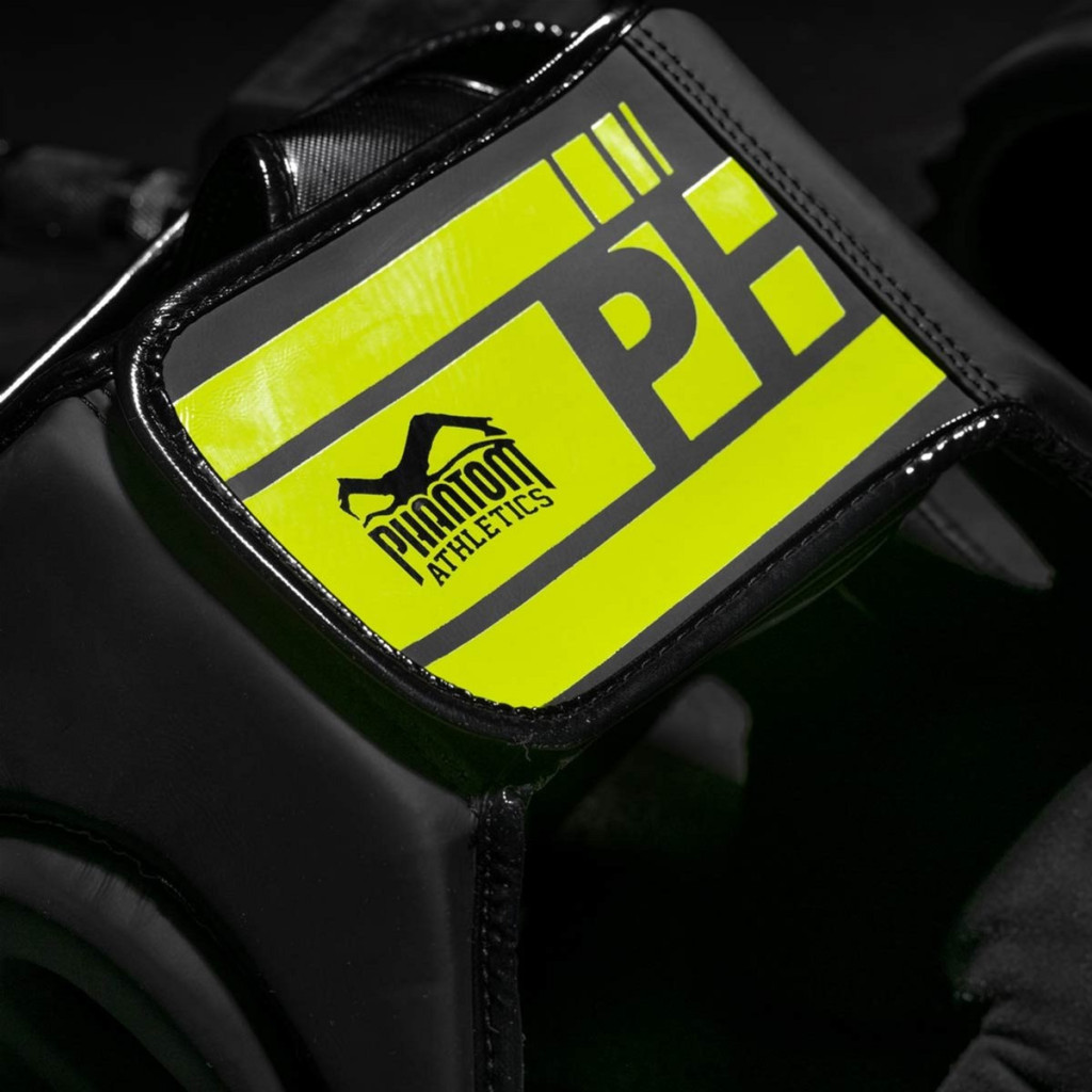 Боксерський шолом Phantom APEX Full Face Neon One Size Black/Yellow (PHHG2303) - изображение 3