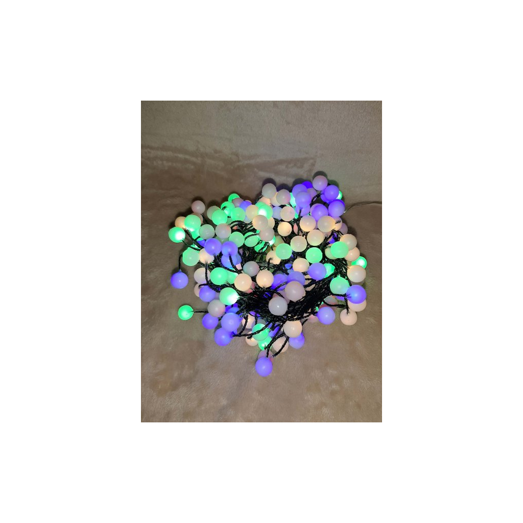 Гірлянда Luca Lighting кластер Кульки зелена струна 8 м, RGB (8720362027188) - зображення 2