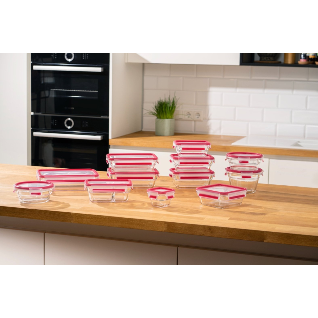 Харчовий контейнер Tefal Master Seal, Набір 3шт, жаростійке скло, прозорий (N1050910) - зображення 7