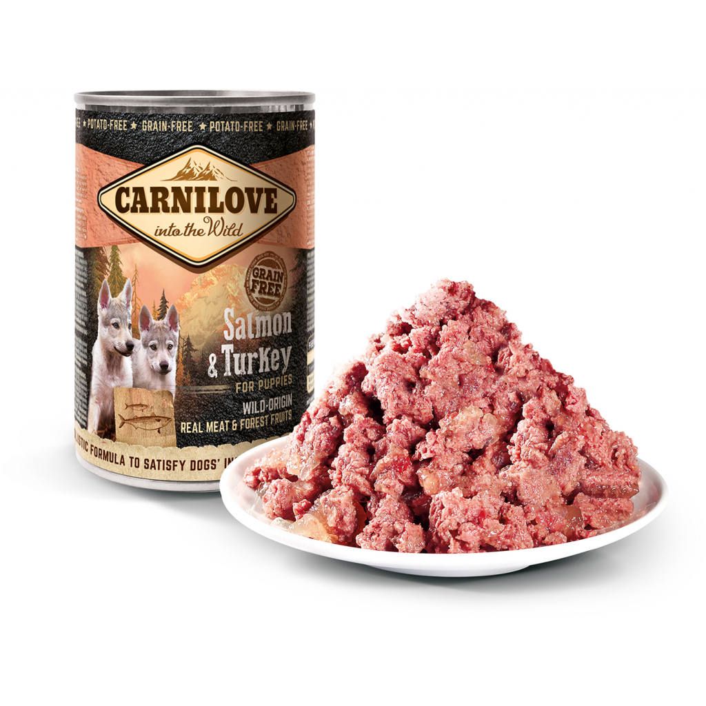 Консерви для собак Carnilove Puppy з лососем та індичкою 400 г (8595602511624) - зображення 2
