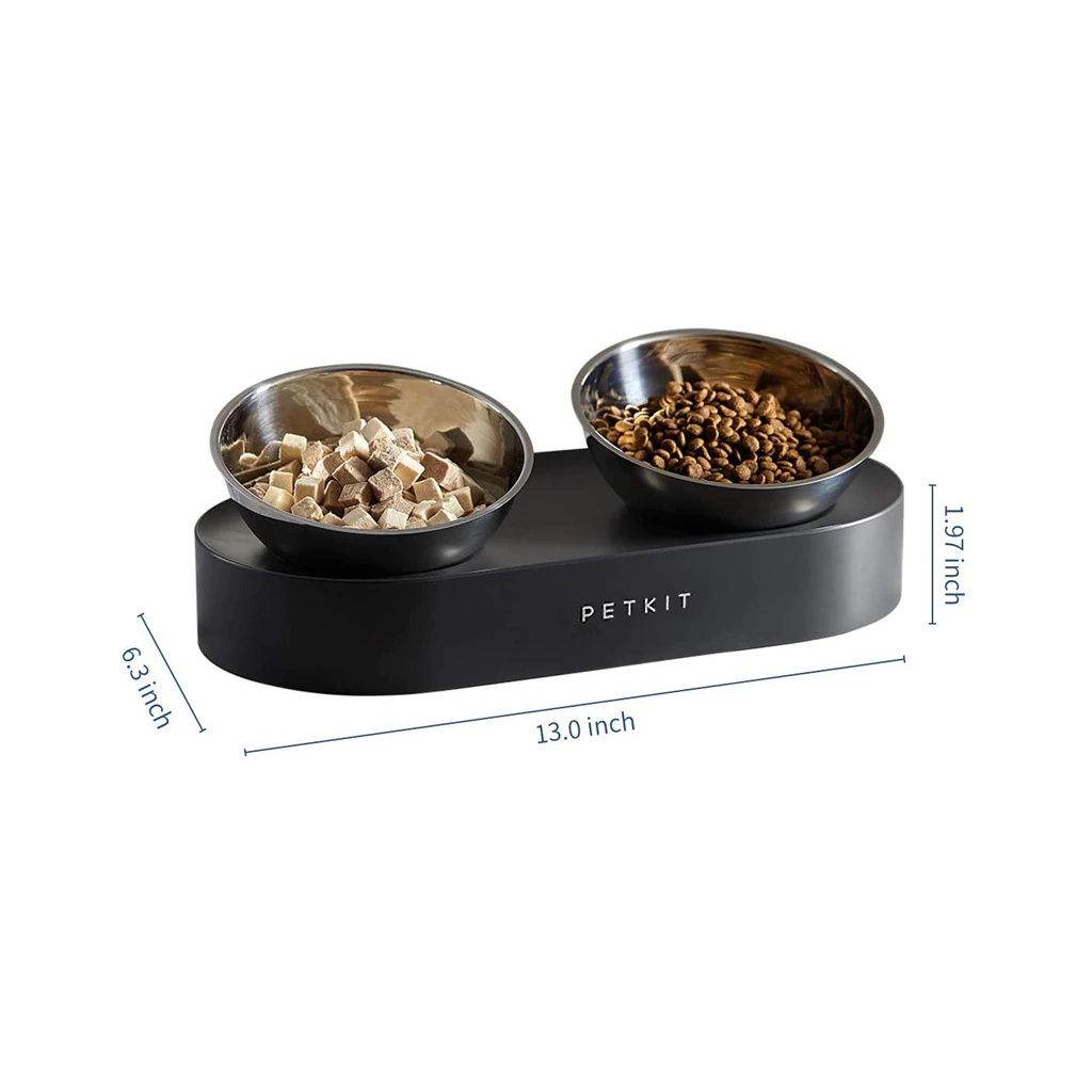 Універсальний посуд для тварин Petkit Миска PETKIT FRESH NANO-METAL Pet/Cat TWO Bowl Stand (666123) - зображення 4